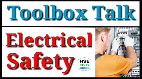 electrical safety tool box|toolbox talk on electrical safety.